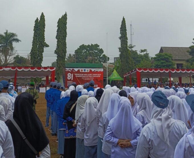 Upacara Khidmat Peringati HUT ke-81 RI di Lapangan Lumbungrejo Kapanewon Tempel